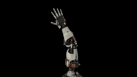 Bionic Arm showing its functionality. Video stock 89621583
