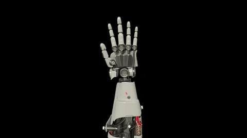 Bionic Arm showing its functionality. Video stock 89655274