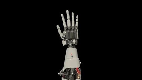 Bionic Arm showing its functionality. Stock Footage 89655511