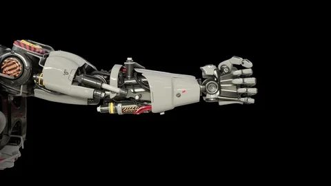 Bionic Arm showing its functionality. Stock Footage 90013629