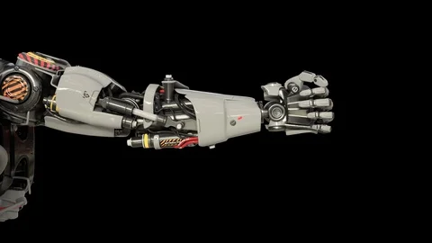 Bionic Arm showing its functionality. Stock Footage 90017122