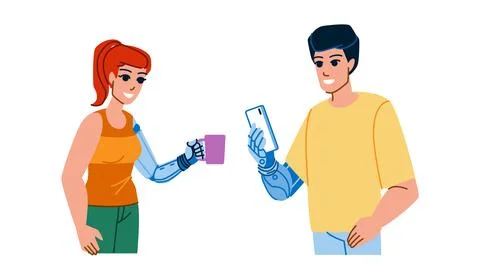 Bionic arm vector イラスト素材