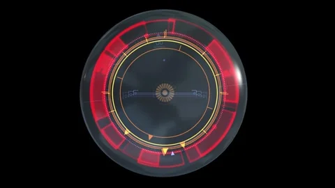 Bionic contact lens. Digital contact lens. 3d animation render Stock Footage 270883994