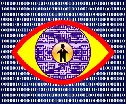 Bionic Eye Concept Stock Illustration