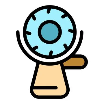 Bionic eye implant is being held by a robotic arm Stock Illustration