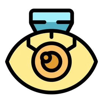 Bionic eye implant enhancing vision with futuristic technology Stock Illustration