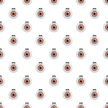 Bionic eye implant pattern bionic vision technology 库存插图