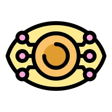 Bionic eye scanning and transmitting data, futuristic technology Illustrazione stock