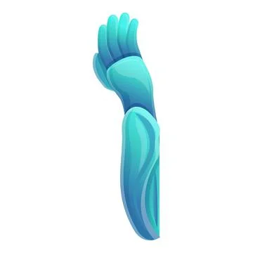 Bionic hand icon, cartoon style Stockillustratie