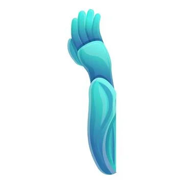 Bionic hand icon, cartoon style Stockillustratie