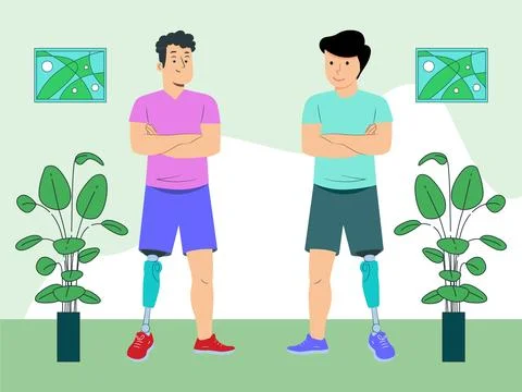 Bionic Leg Concept Illustration イラスト素材