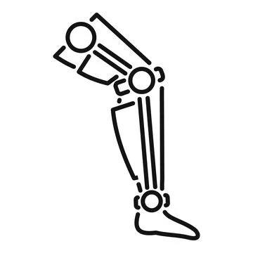 Bionic leg providing mobility and support 스톡 일러스트