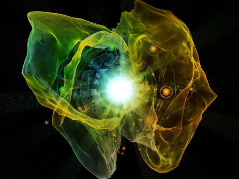 Bionic Particle Stock Illustration