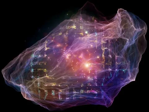 Bionic Particle Illustrazione stock