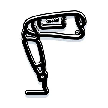 Bionic prosthetic leg enhancing human mobility technology イラスト素材