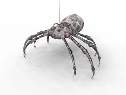 Bionic spider Stock Illustration