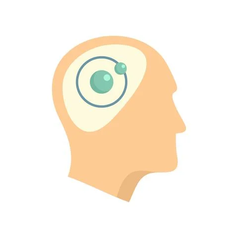 Biophysics idea icon flat isolated vector Stock Illustration