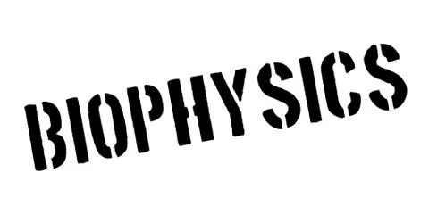 Biophysics rubber stamp Stock Illustration