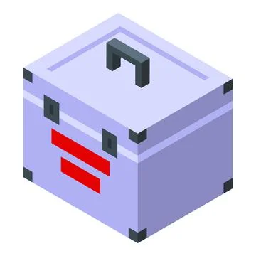 Bioprinting box icon isometric vector. Medical engineering Illustrazione stock