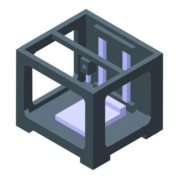 Bioprinting printer icon isometric vector. Medical engineering Illustrazione stock