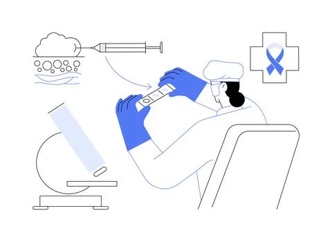 Biopsy abstract concept vector illustration. Stock Illustration