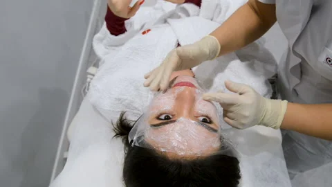 Biorevitalization of the face procedure. Stock Footage 87644478