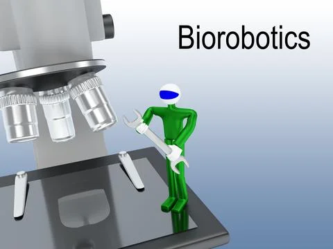 Biorobotics - technological concept イラスト素材