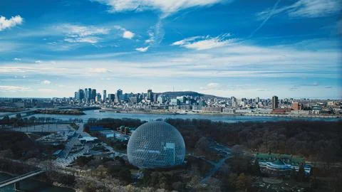 Biosphere bluish Foto stock