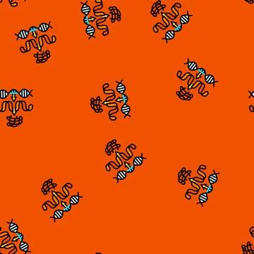 Biosynthesis biochemistry vector seamless pattern Stock Illustration