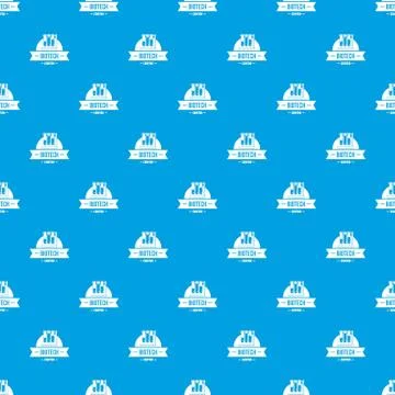 Biotech center pattern vector seamless blue Stockillustratie