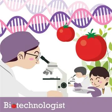 Biotechnologist occupation vector Stock Illustration