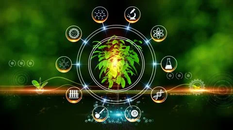 Biotechnology Concept Stock Illustration