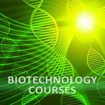 Biotechnology Courses Meaning Biotech Study 3d Illustration Stockillustratie