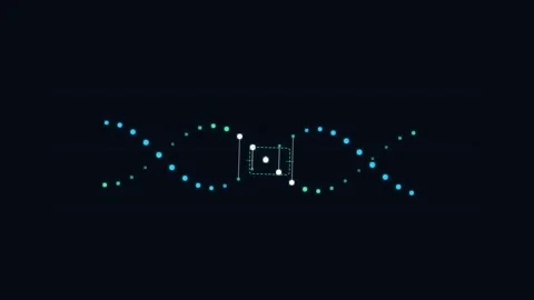 Biotechnology DNA Double Helix Gene Editing Animation with Protein Synthesi.. Видео 346130449
