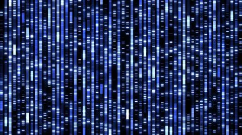 Biotechnology dna sequence genomic analysis visualization Illustrazione stock