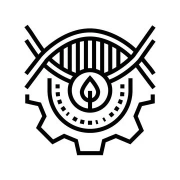 Biotechnology processing line icon vector illustration Stock Illustration