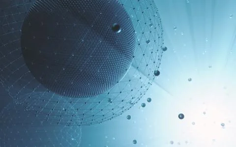 Biotechnology Science Molecular Technology Illustrazione stock