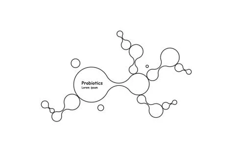 Biotechnology. Symbol molecule. Vector logo template. Abstract molecule vector Stock Illustration