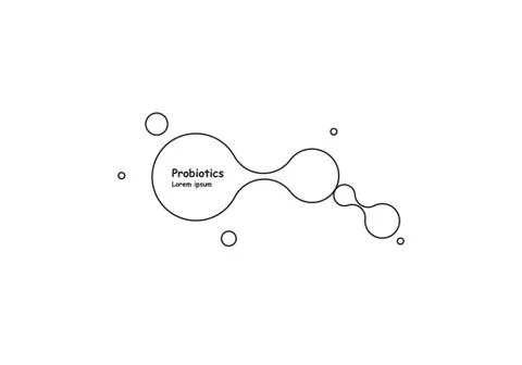 Biotechnology. Symbol molecule. Vector logo template. Abstract molecule vector Stock Illustration