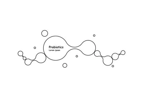 Biotechnology. Symbol molecule. Vector logo template. Abstract molecule vector Stock Illustration