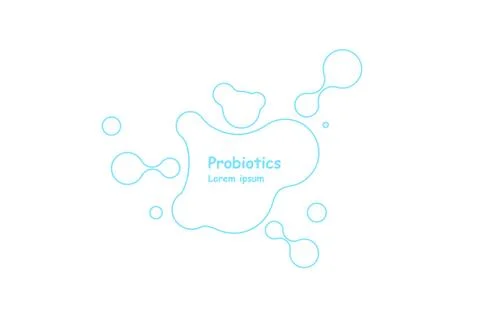 Biotechnology. Symbol molecule. Vector logo template. Abstract molecule vector Stock Illustration