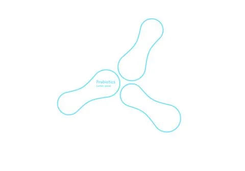 Biotechnology. Symbol molecule. Vector logo template. Abstract molecule vector Stock Illustration