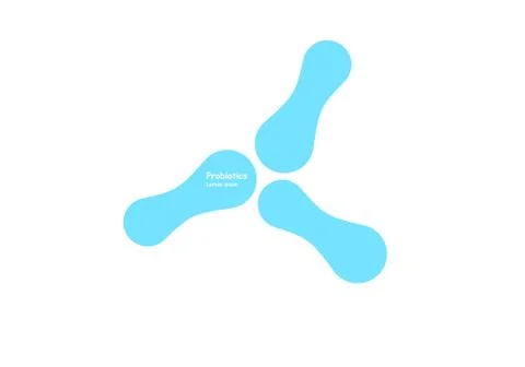 Biotechnology. Symbol molecule. Vector logo template. Abstract molecule vector 스톡 일러스트