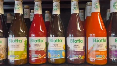 Biotta vegetable juices Stock-Footage 237726762