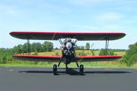 Biplane Stock Footage 2805371