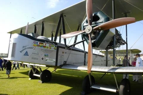 Biplane On The Ground Stock Photos