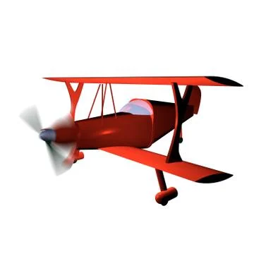 Biplane Stock Illustration