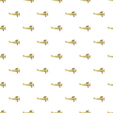 Biplane pattern Stock Illustration