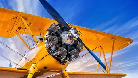 Biplane 스톡 사진