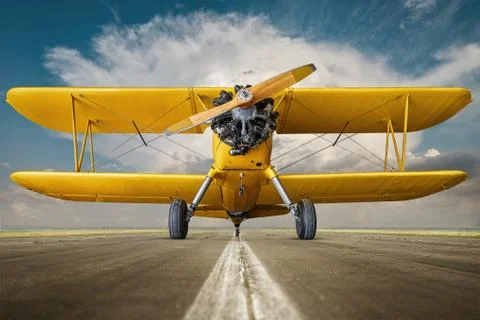 Biplane 스톡 사진